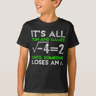 T-shirt Humour d'équation de nombre imaginaire des mathéma