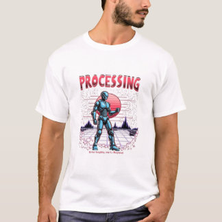 T-shirt Humour d'IA rétro-futuriste