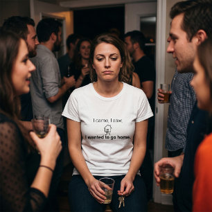 T-shirt Humour d'introverti Je suis venu, j'ai vu, j'ai vo