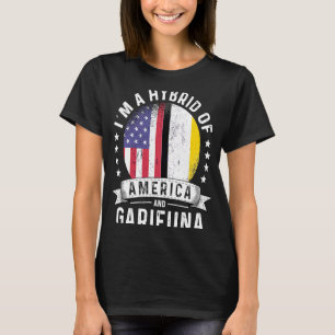 T-shirt Humour Drapeau Garifuna American Patriot