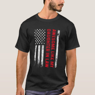 T-shirt Humour Drôle Awesome Comme Ma Fille En Droit Né