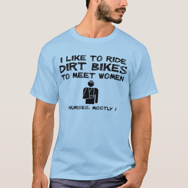 T-shirt Humour drôle de chemise de motocross de vélo de (Devant)
