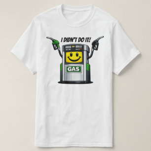 T-shirt Humour drôle de pompe à essence N'est pas un dessi
