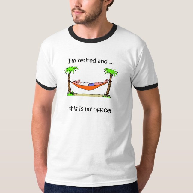 T-shirt Humour drôle de retraite (Devant)