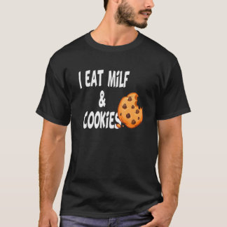 T-shirt Humour Drôle Je Mange Du Lait Et Des Cookies