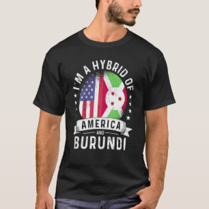 T-shirt Humour du drapeau du Patriot américain du Burundi