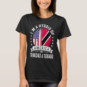 T-shirt Humour du drapeau trinidadien d'Amérique patriote