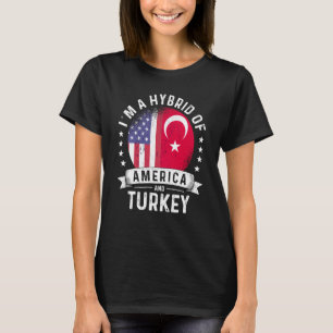 T-shirt Humour du drapeau turkmène-patriote américain
