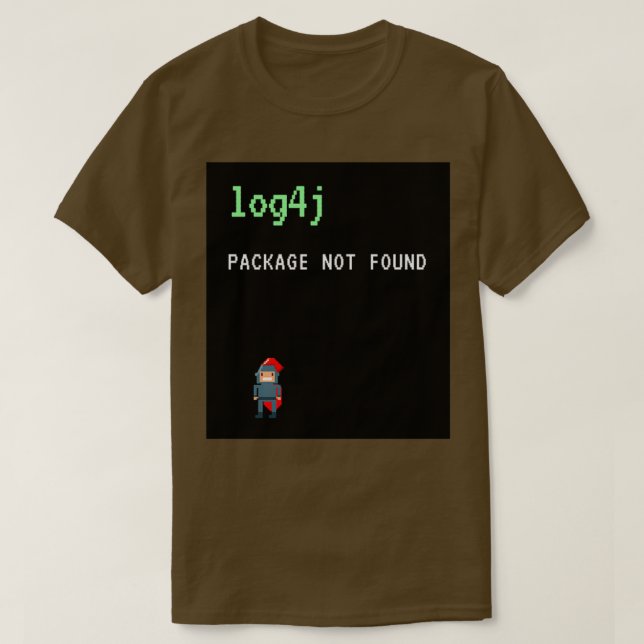 T-shirt Humour du programmeur Java Log4j (Design devant)