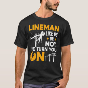 T-shirt Humour électronique Électricien drôle Lineman Art 