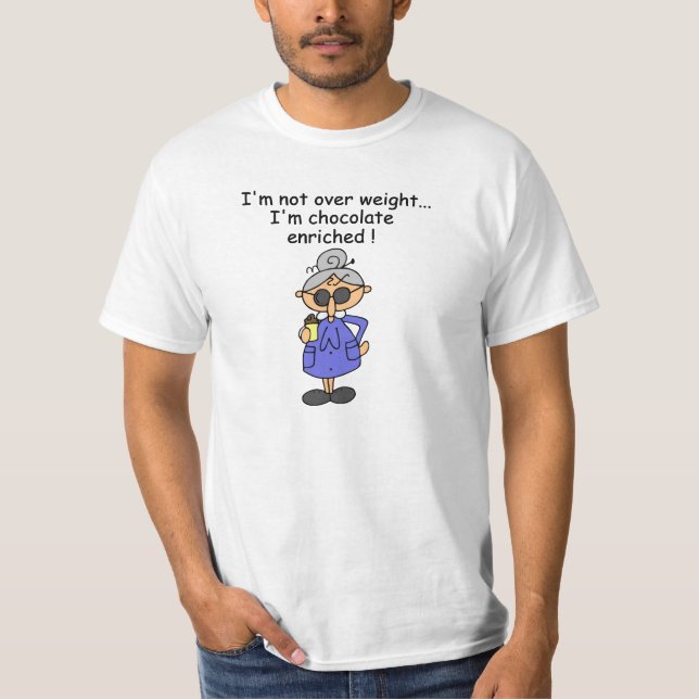 T-shirt Humour enrichi par chocolat (Devant)