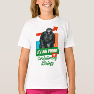 T-shirt Humour Évolutionnaire Biologie Chimpanzé Drôle