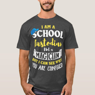 T-shirt Humour Gardien De L'École Qui Dit Une Citation Ga