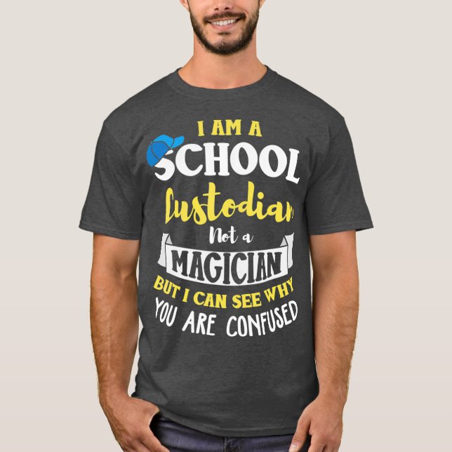 T-shirt Humour Gardien De L'École Qui Dit Une Citation Gar (Devant)