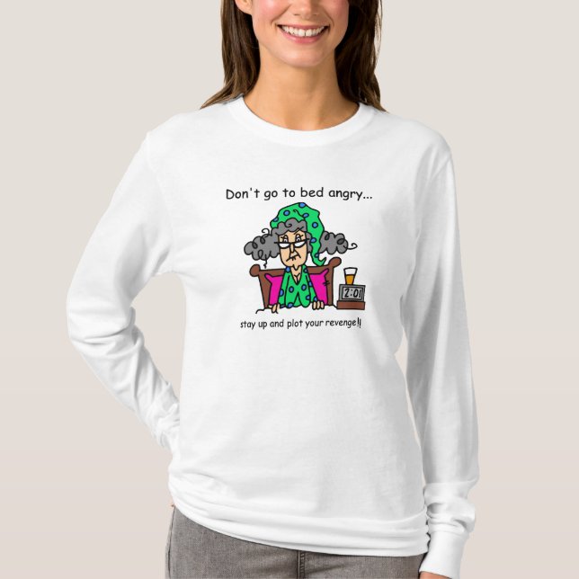 T-shirt Humour heure du coucher (Devant)