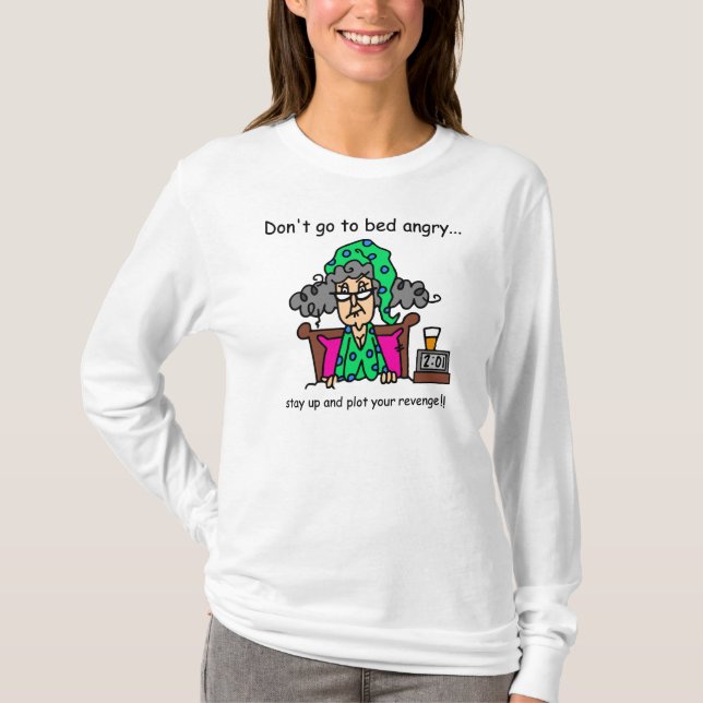 T-shirt Humour heure du coucher (Devant)