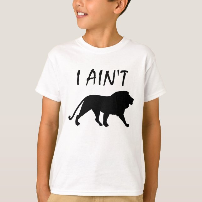 T-SHIRT HUMOUR  JE SUIS LION DRÔLE (Devant)