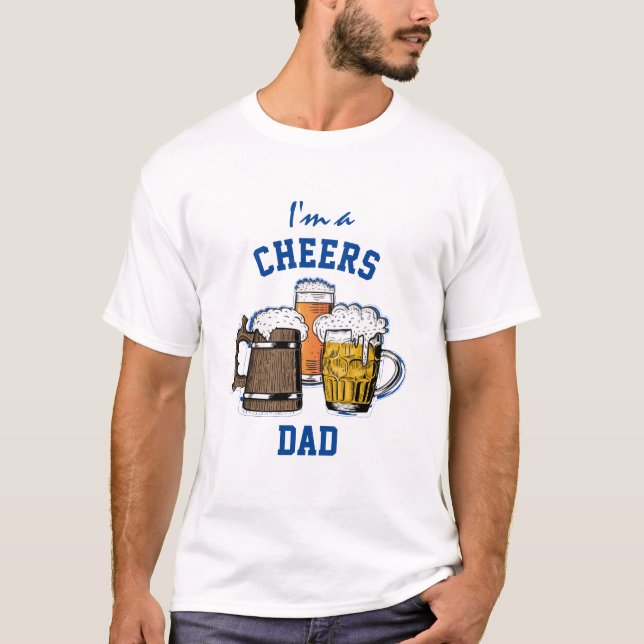 T-shirt Humour, JE SUIS UN PÈRE CHEERS (Devant)