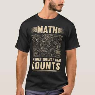 T-shirt Humour mathématique amusant plaisanterie mathémati