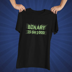 T-shirt Humour Mathématique - Le Binaire est Génial