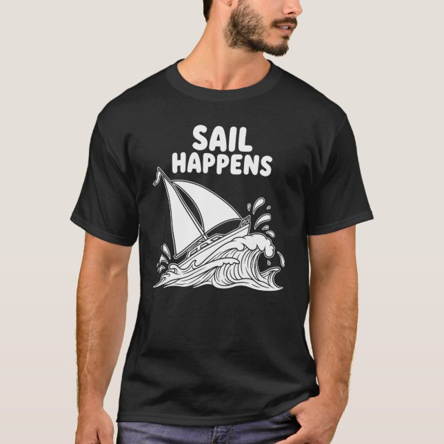T-shirt Humour Nautique "La voile arrive" (Devant)