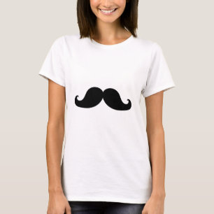 T-shirt Humour noir drôle de moustache