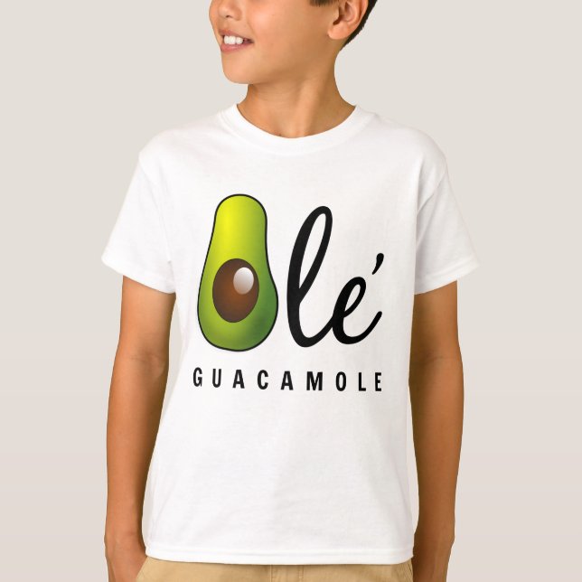 T-shirt Humour Ole Guacamole Avocado (Devant)