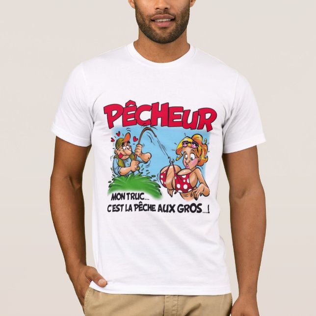 T-shirt Humour : p�cheur - (Devant)