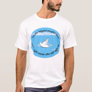 T-shirt humour pacifiste