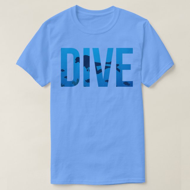 T-shirt Humour Plongée Plongée Funny Diver (Design devant)