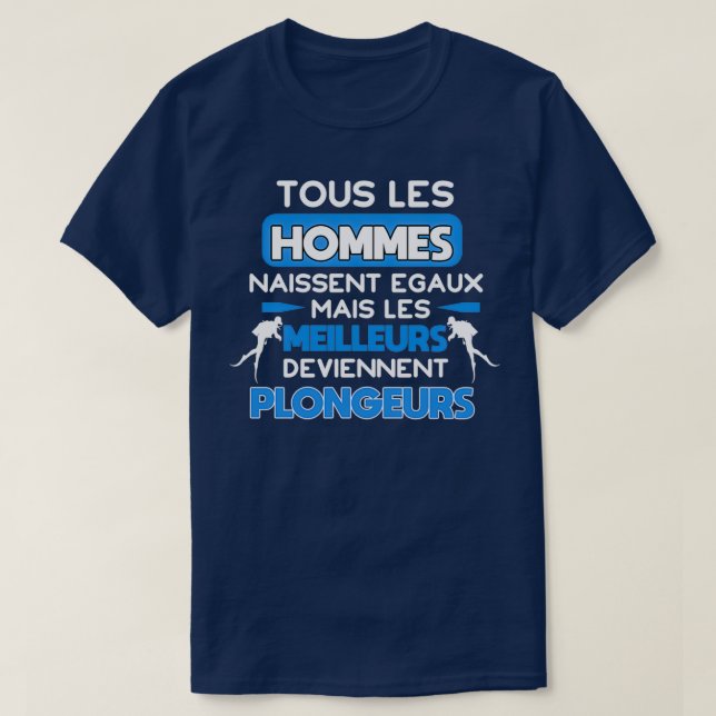 T-shirt Humour plongeur cadeau (Design devant)