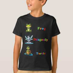 T-shirt Humour politique subtil Grenouille libellule Yoga