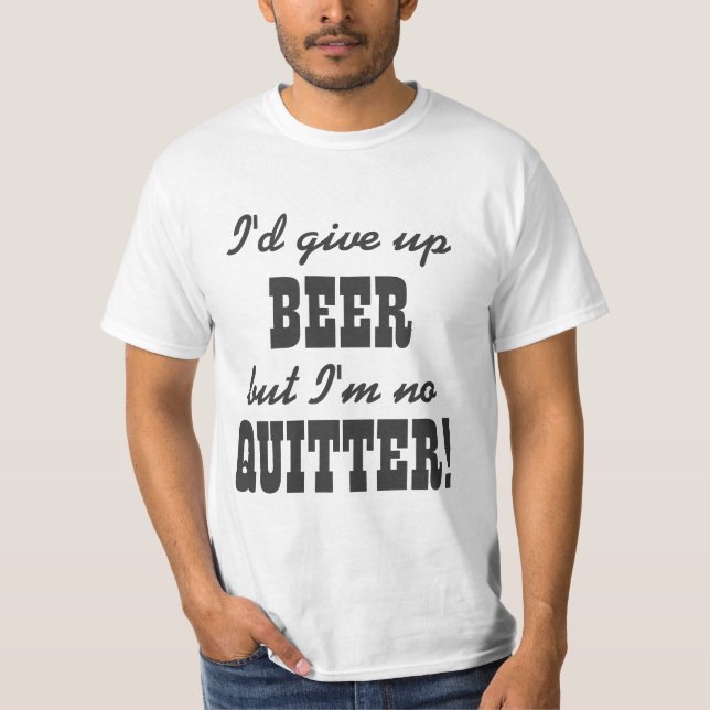 T-shirt Humour potable de bière drôle (Devant)