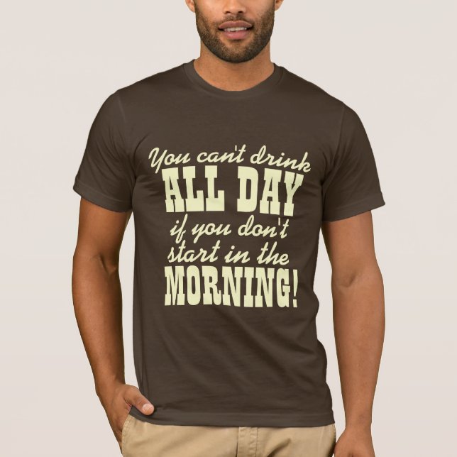 T-shirt Humour potable de bière drôle (Devant)