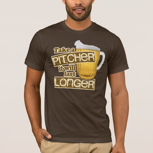 T-shirt Humour potable de bière drôle (Devant)