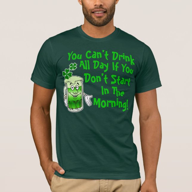 T-shirt Humour potable d'Irlandais drôle (Devant)