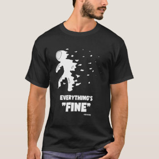 T-shirt Humour sarcastique planétaire TOUT VA BIEN MERCURE