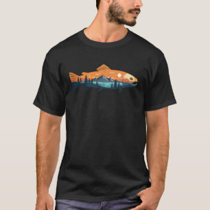 T-shirt Humour sur la pêche Bass Truite Pêche à la mouche