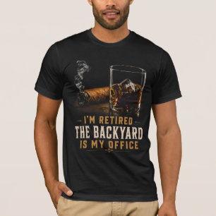 T-shirt Humour sur la retraite Whiskey Cigare Vintage Jard