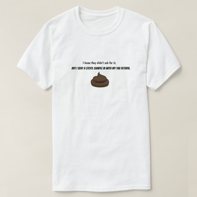 T-shirt Humour sur les impôts (Design devant)