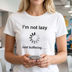 T-shirt Humour Technologique Drôle Je ne suis pas paress