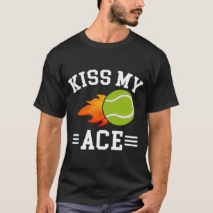 T-shirt Humour Tennis « Embrasse Mon As »
