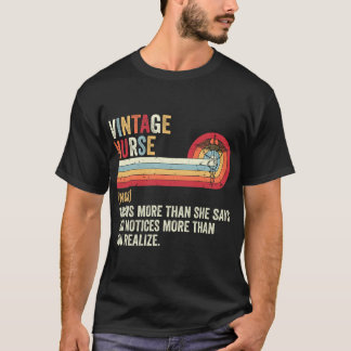 T-shirt Humour vintage des infirmières pour les travailleu