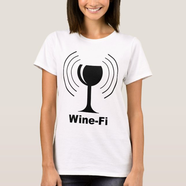 T-shirt Humour Wine-fi (Devant)