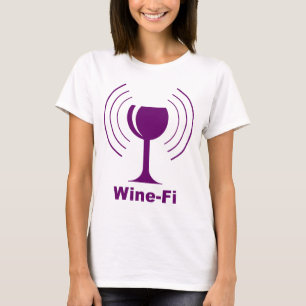 T-shirt Humour Wine-fi