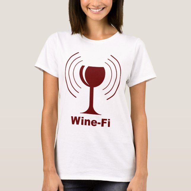 T-shirt Humour Wine-fi (Devant)
