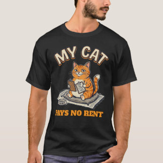 T-shirt humouristique « Mon chat ne paie pas de lo