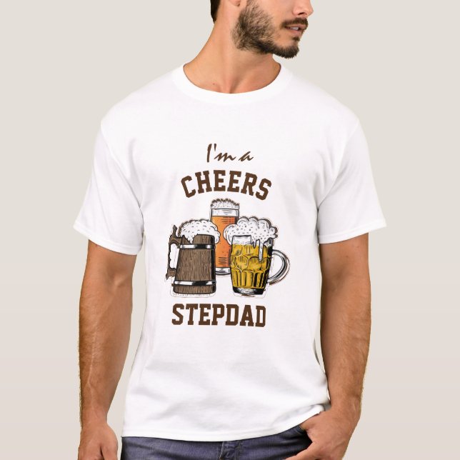 T-shirt Humours de bière STEPDAD (Devant)