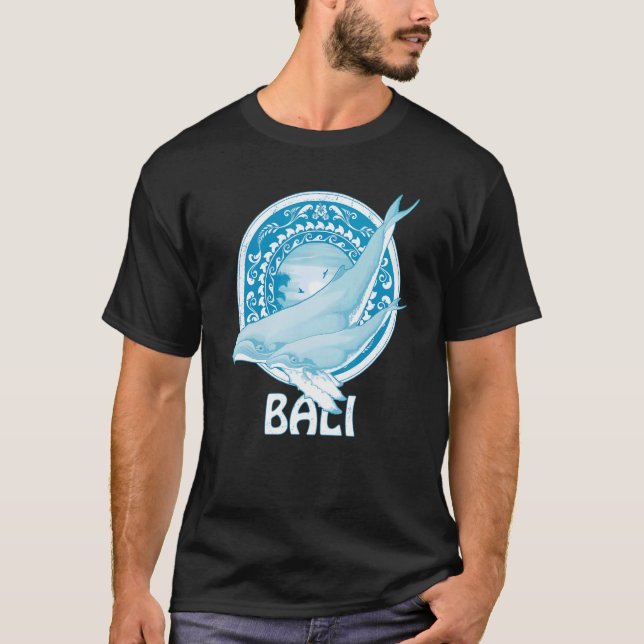 T-shirt Humpback Whales Dive Bali Indonesia (Devant)