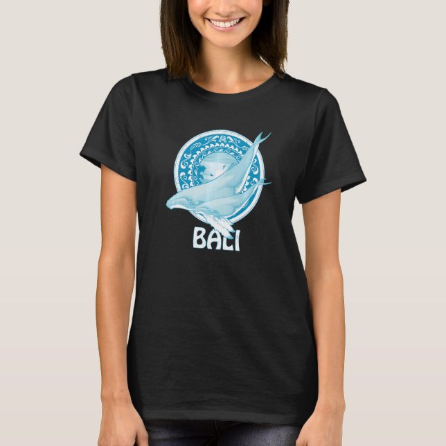 T-shirt Humpback Whales Dive Bali Indonesia   (Devant)